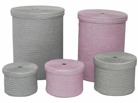 Basket set DKD Home Decor polypropylene (Refurbished A) For Sale