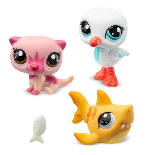 LITTLEST PET SHOP TRIO IN TUBE 3 PACK ISLAND VIBES For Sale