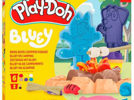 PLAY DOH  BLUEY GOES CAMPING PLAYSET Hot on Sale