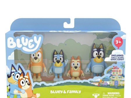 BLUEY S5 BLUEY & FAMILY FIGURE 4PACK Online