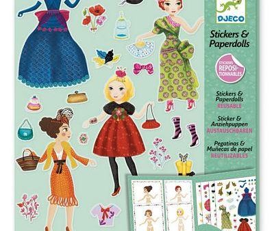 DJECO Massive Fashion Stickers And Paper Dolls Fashion