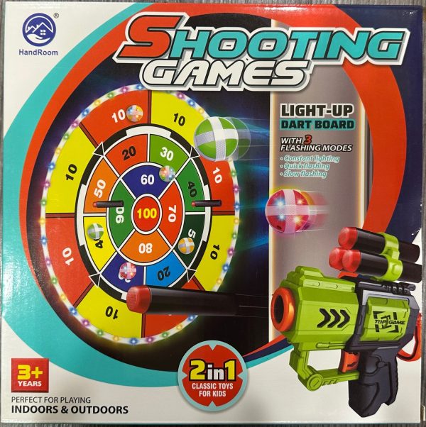 SHOOTING LIGHT UP DART BOARD  2 IN 1 Online