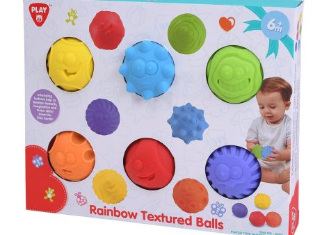 PLAYGO TOYS ENT. LTD.  RAINBOW TEXTURED BALLS Cheap