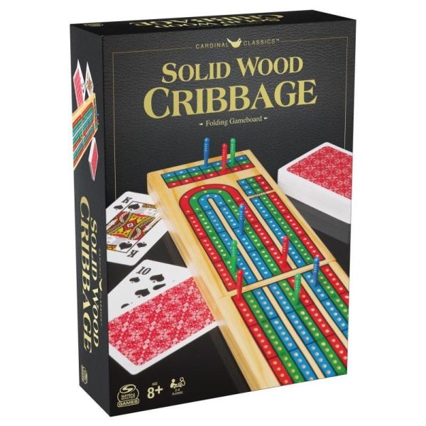 CARDINAL CLASSICS SOLID WOOD CRIBBAGE For Discount