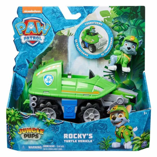 PAW PATROL JUNGLE PUPS ROCKY S TURTLE VEHICLE Hot on Sale