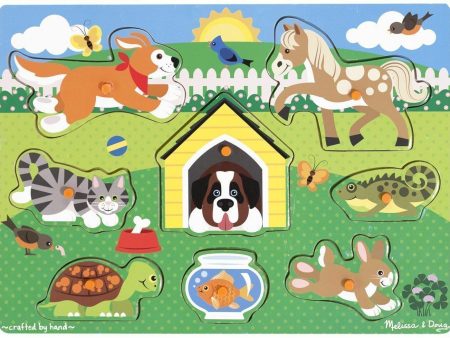 MND9053 MELISSA & DOUG PETS PEG PUZZLE Supply