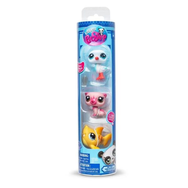 LITTLEST PET SHOP TRIO IN TUBE 3 PACK ISLAND VIBES For Sale