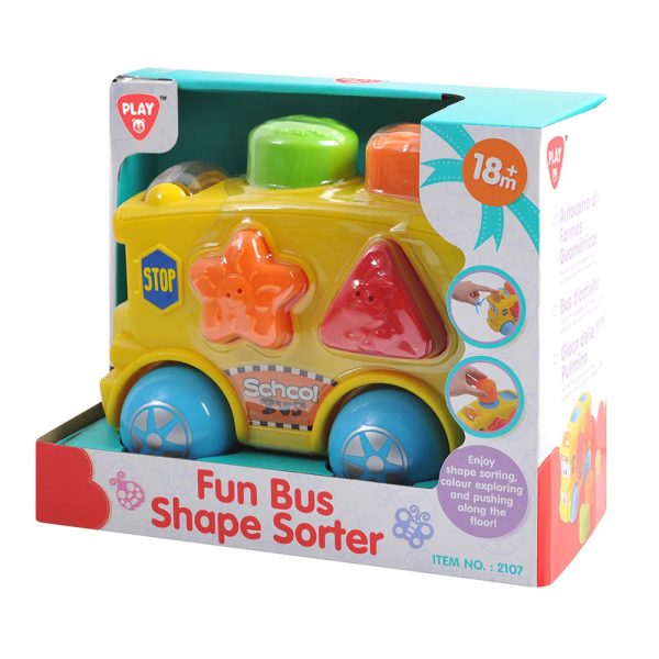 PLAYGO TOYS ENT. LTD.  FUN BUS SHAPE SORTER Hot on Sale