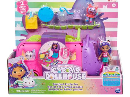 GABBY S DOLLHOUSE CELEBRATION PARTY BUS PLAYSET Online Hot Sale