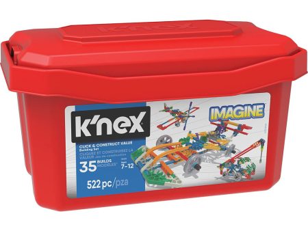 K NEX Click and Construct Tub 522 Pieces 35 builds Online